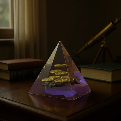 Piramides De Resina Pulida Varios Modelos 8.5x7x7 Cm