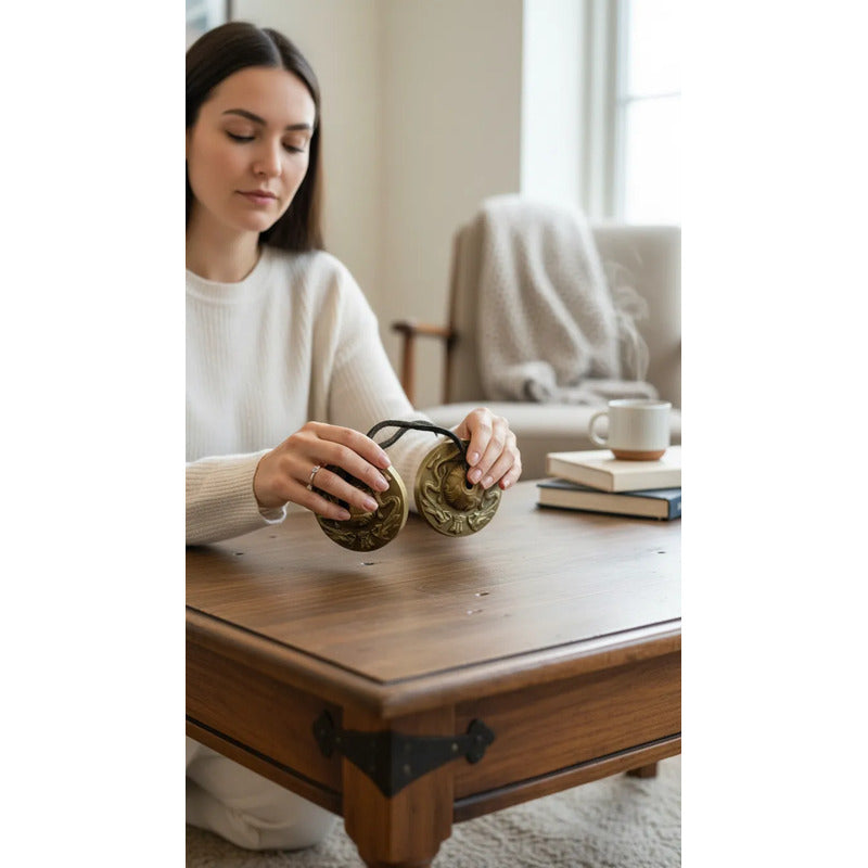 Cymbalo Tibetano Cuenco 7 Metales Indu 7 Cm