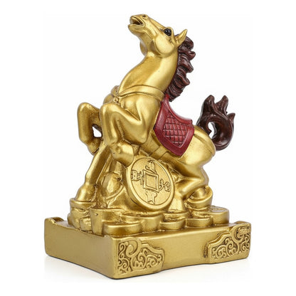 Caballo Año Chino Escultura De Resina 9x6x5cm