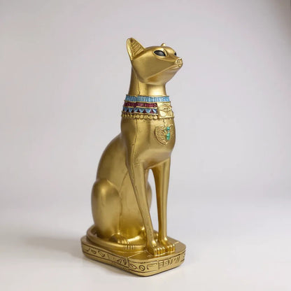 Bastet Egipcio Escultura De Resina 34x17x11 Cm