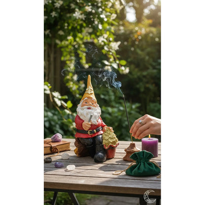 Gnomo De La Abundancia Y El Dinero Figura Decorativa 26 Cm A Rojo by HEREJE