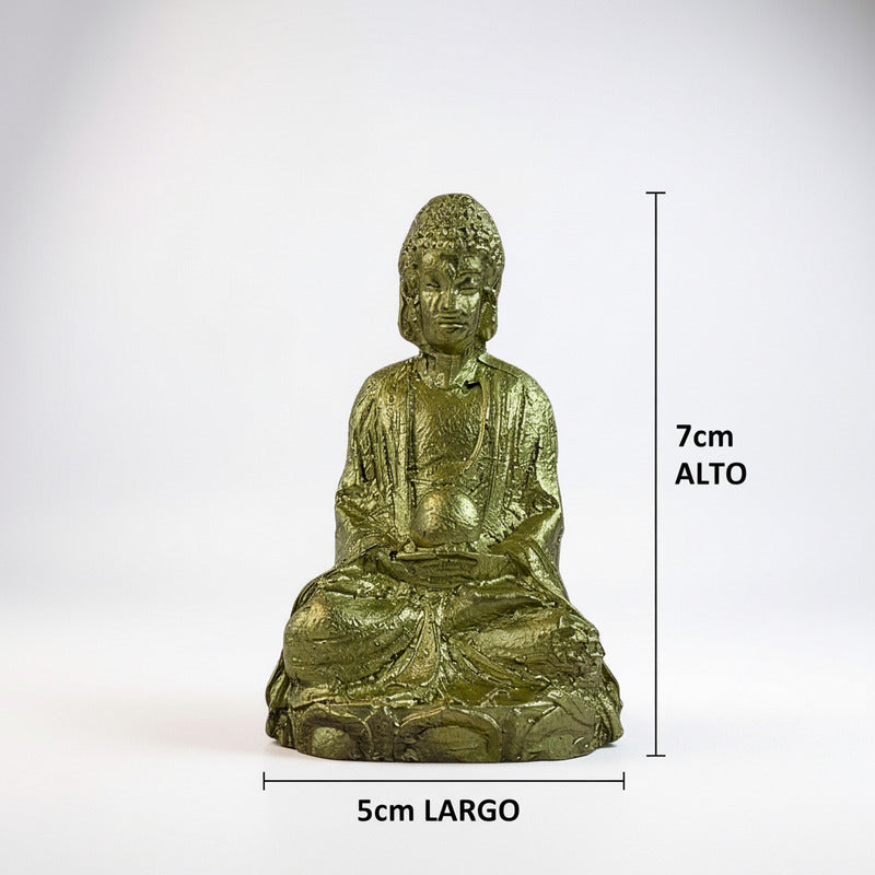 Buda Figura De Resina Miniatura De 7 Cm De Alto
