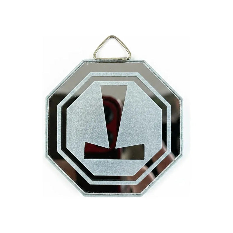 Espejo Octagonal, Grabado Con Símbolos Esotéricos De 5 Cm Martillo De Thor by HEREJE