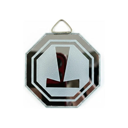Espejo Octagonal, Grabado Con Símbolos Esotéricos De 5 Cm Martillo De Thor by HEREJE