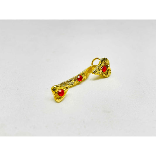 Ru Yi Feng Shui Amulet Gold Plated with Crystal 4 cm
