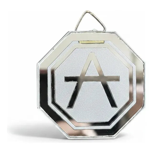 Espejo Octagonal, Grabado Con Símbolos Esotéricos De 5 Cm Altas Cumbres by HEREJE