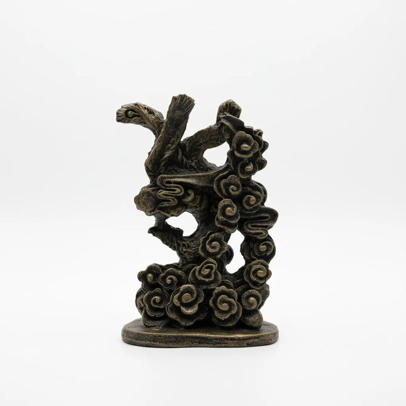 Ave Fenix Estatua De Resina De 13 Cm De Altura Dorado Oscuro by HEREJE