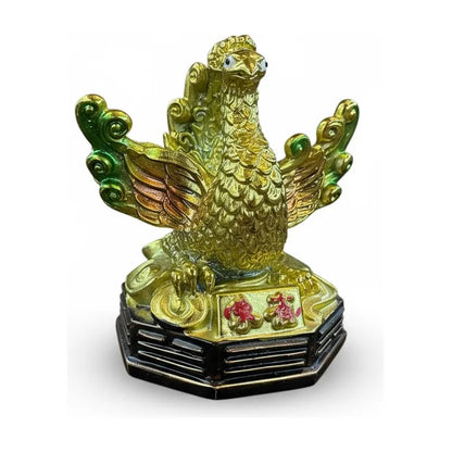 Figura Ave Fénix Dorada Feng Shui Abundancia 8cm Dorado by HEREJE