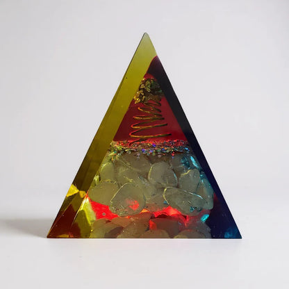 Piramides De Resina Pulida Varios Modelos 8.5x7x7 Cm
