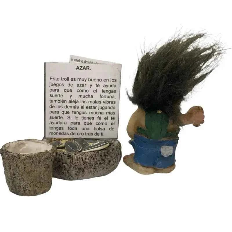 Troll Mini + Comedero + Semillas + Tarjeta Varios Modelos Azar 6.3 Cm