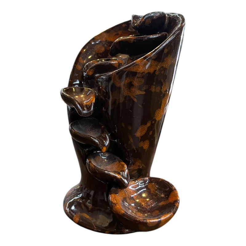 Quemado De Incienso Cascada De Humo Ceramico Cafe 5 Hojas by HEREJE