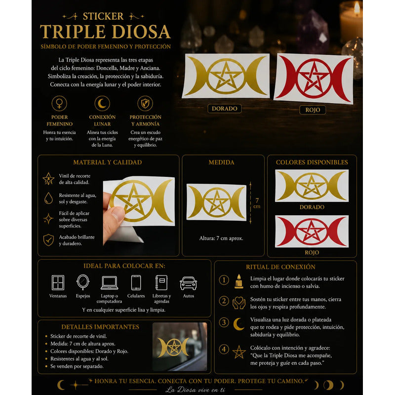Estampa Triple Diosa Dorado Recorte by HEREJE