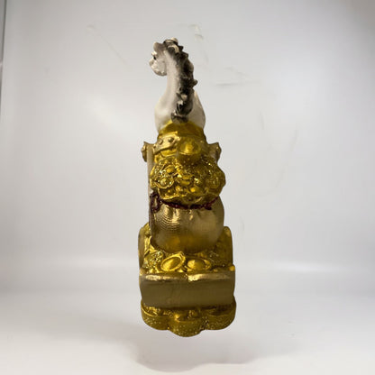 Caballo Año Chino 11x10x4cm Escultura De Resina