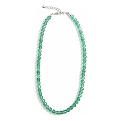 Amatista Collar De Piedra Natural Aventurina Verde