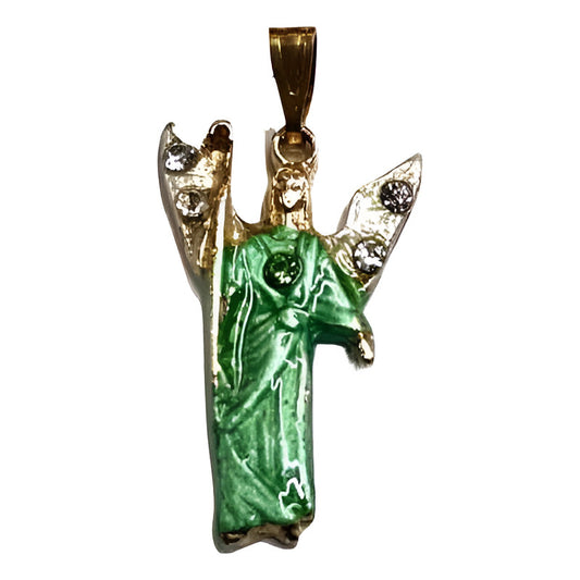 Archangel Raphael Gold Plated Pendant or Pin