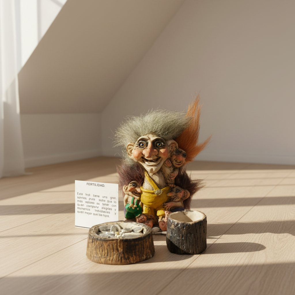 Troll Fertilidad Hombre + Comedero + Semillas 10 Cm Alto Variado by HEREJE