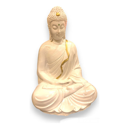Large White Buddha 27cm