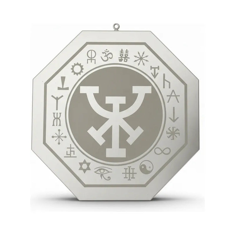 Espejo De 30 Cm Con Varios Grabados Artesanal A Elegir Prosperidad Material Y Trabajo