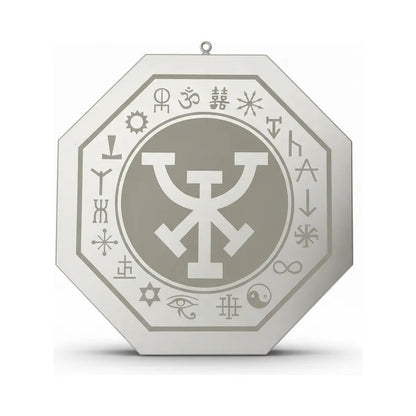 Espejo De 30 Cm Con Varios Grabados Artesanal A Elegir Prosperidad Material Y Trabajo