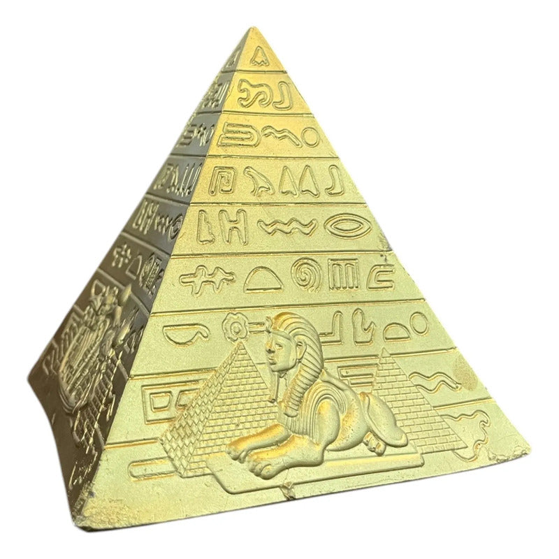 Pirámide Egipcia Dorada Decorativa Diosa Isis 9.5cm Dorado by HEREJE