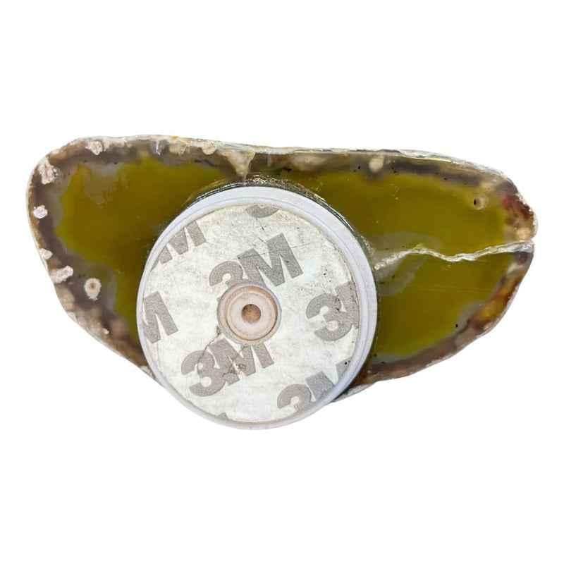 Sujetador, Para Celular De Piedra Natural Citríno