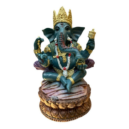 Ganesh Crown Flower Ready Resin National 16 Cm