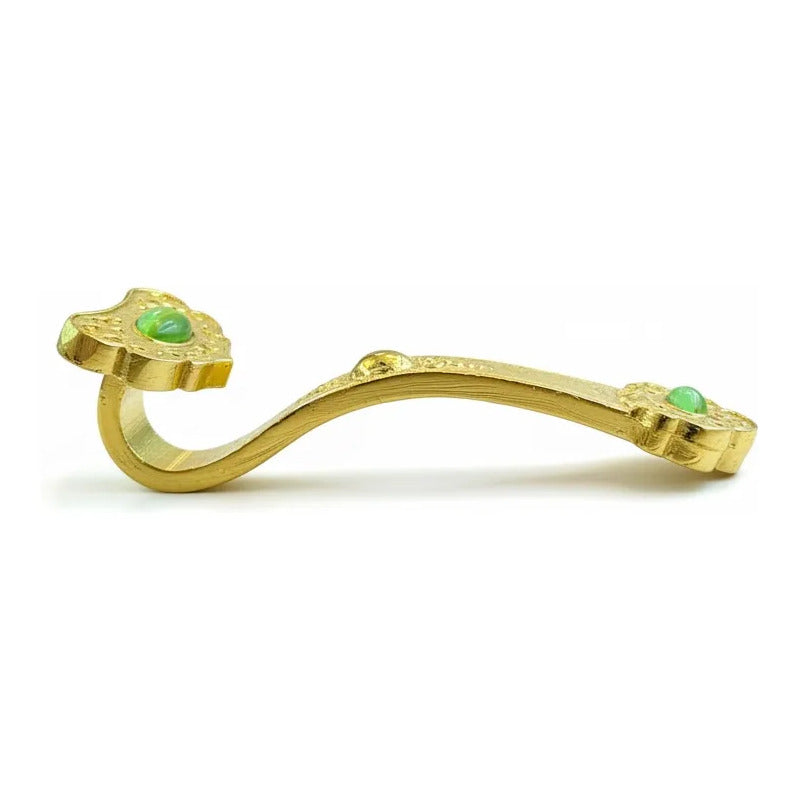 Ru Yi Amuleto De Metal Para La Riqueza 7.5 Cm Dorado