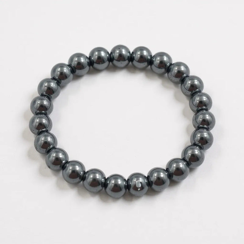 Pulsera Quartz Mediana De Cuarzo Pulido 8mm