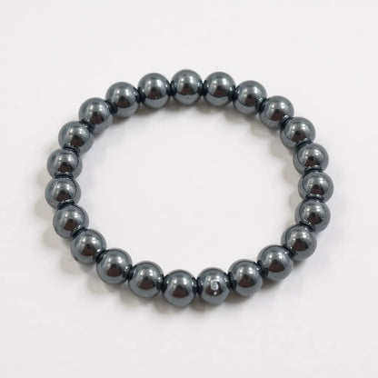 Pulsera Quartz Mediana De Cuarzo Pulido 8mm