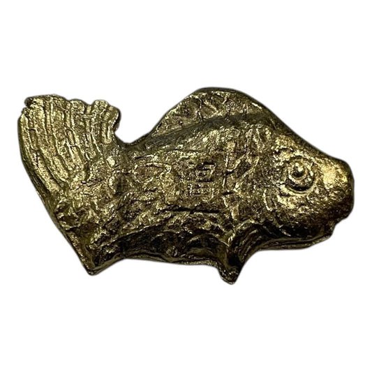 Carp, Arowana, Abundance Fish, Feng Shui Metal Amulet