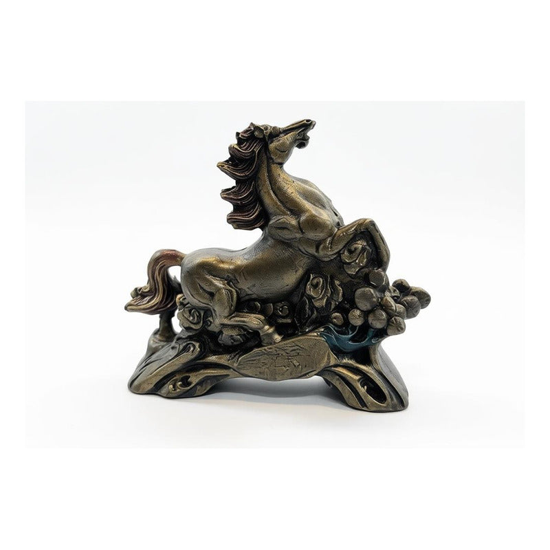 Caballo Del Año Chino Figura De Resina 6.5x8x2.5cm