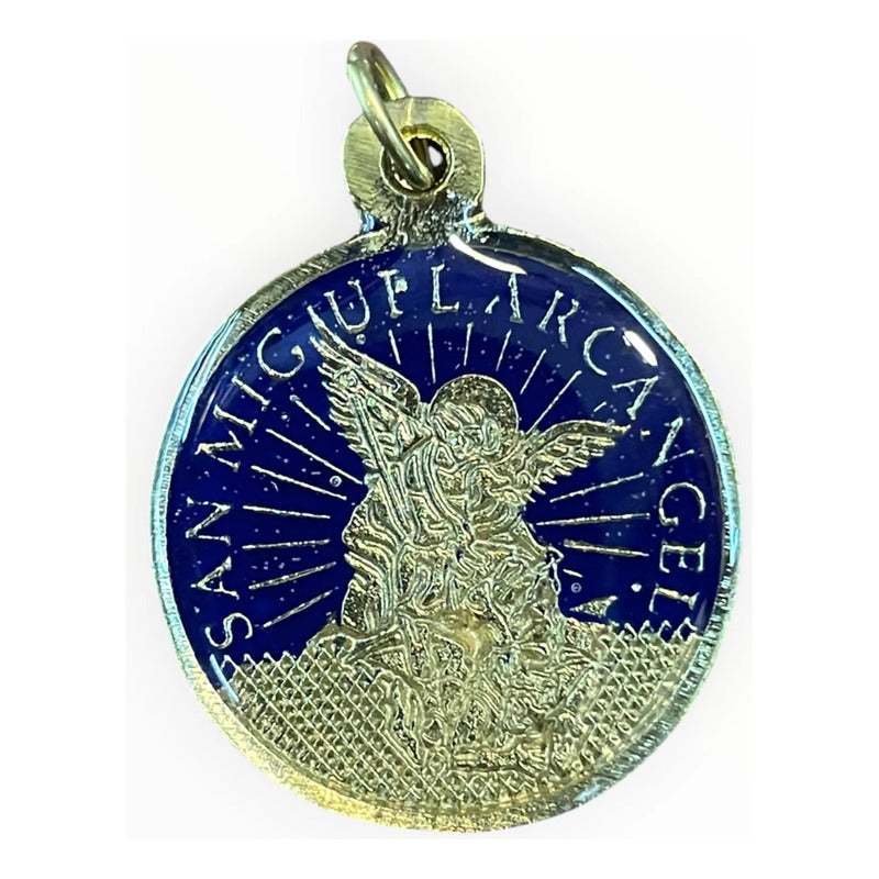 Dije San Miguel Corazón Azul Rey 30mm by HEREJE