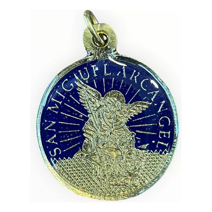 Dije San Miguel Corazón Azul Rey 30mm by HEREJE