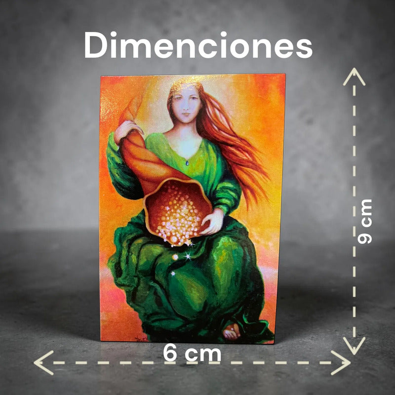 Estampas Coleccionables Esoterismo 5 Piezas Iguales Por Pac Abundancia Religioso by HEREJE