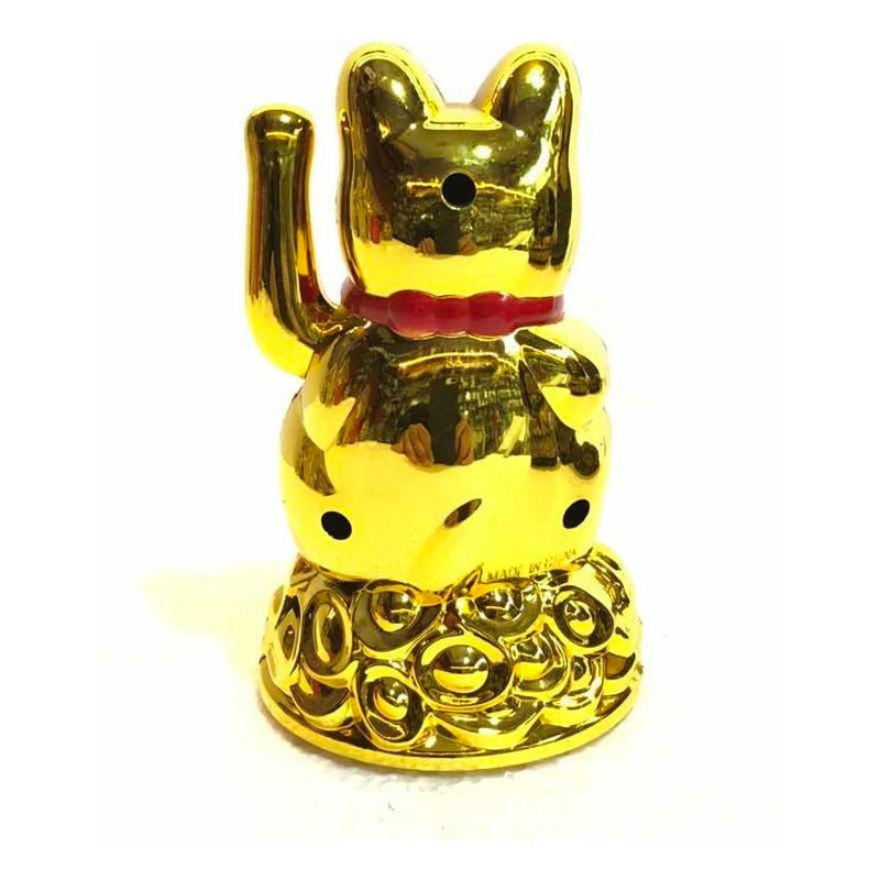 Gato Chino Atrae Buena Suerte Abundancia Riqueza 11cm by HEREJE
