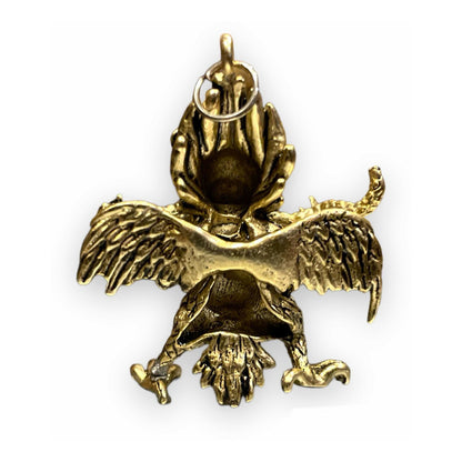 Garuda Amulet In Gold-Plated Metal 18x35x40mm
