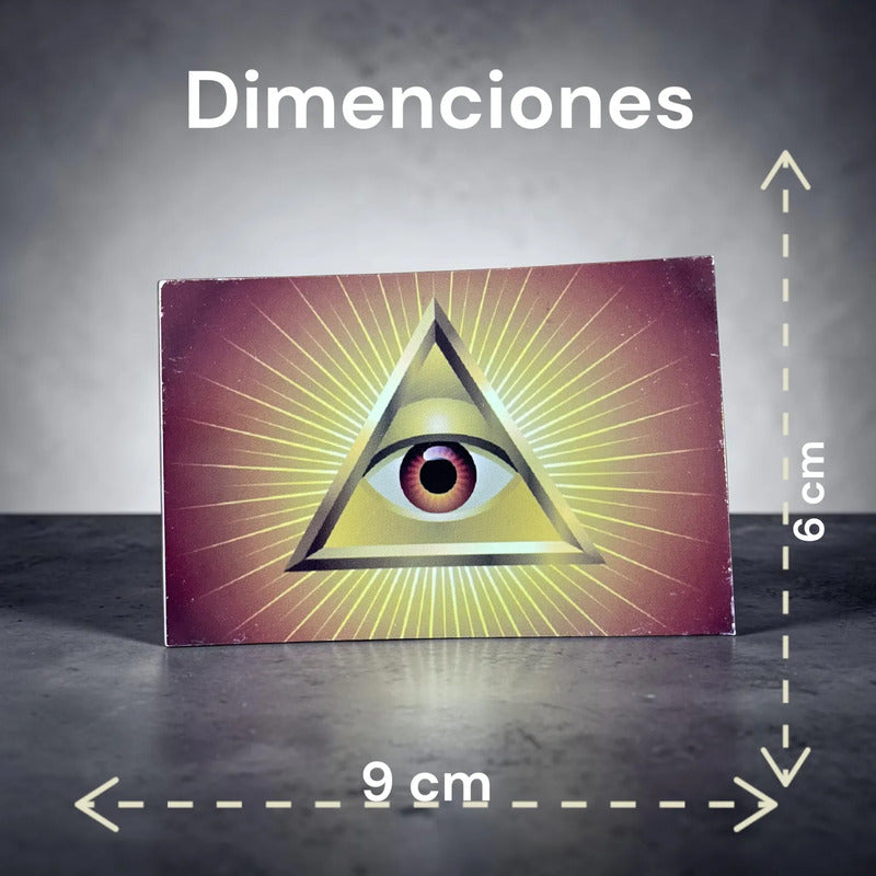 Estampas Coleccionables Esoterismo 5 Piezas Iguales Por Pac Ojo Dovino Simbologia by HEREJE