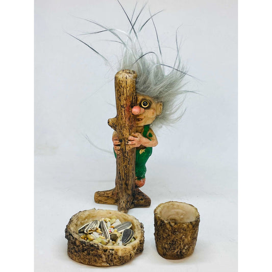 Troll Timidez 11 Cm Figura En Resina Nacional. Azul