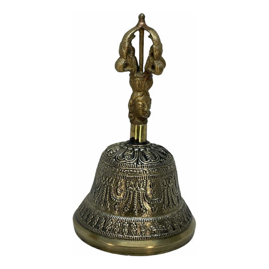 Campana Tibetana Cuenco, Sanción, 7 Metales 12 Cm Alto