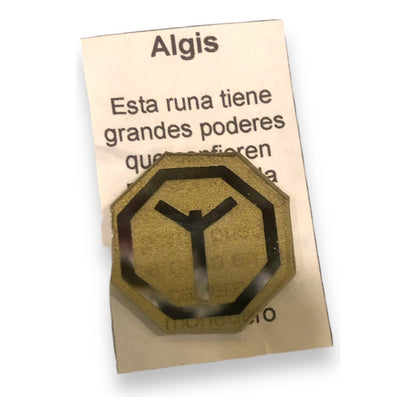 Ritualisiertes und mit einer Serenade versehenes Amulett mit der Algis-Rune