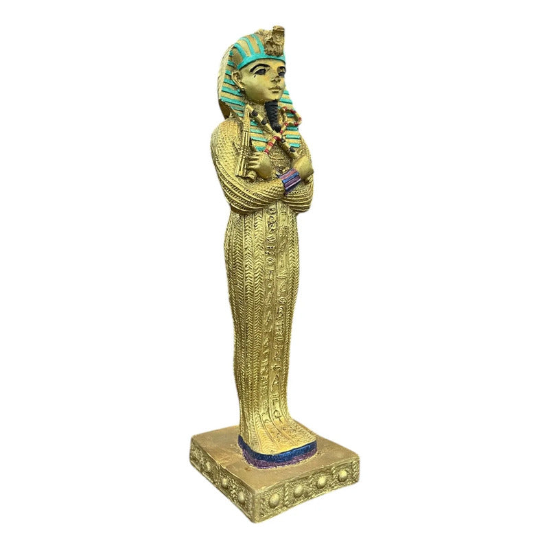 Tutankamon Escultura De Resina De 18 Cm De Altura Verde by HEREJE