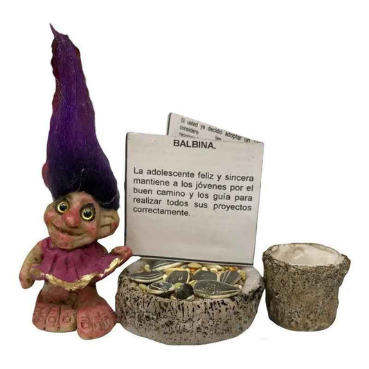Troll Mini + Comedero + Semillas + Tarjeta Varios Modelos Balvina 5.5