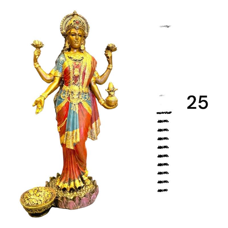 Lakshmi Goddess of Fortune Handmade Resin Ritualized.