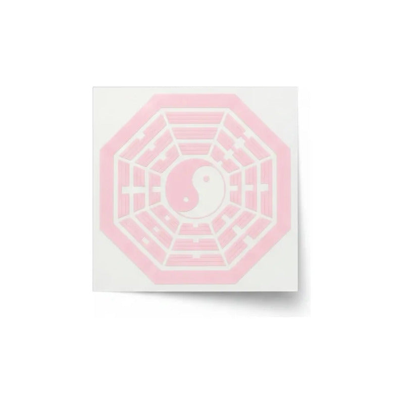 Bagua Vinilo Sticker 5 Cm X 5 Cm Rosa by HEREJE