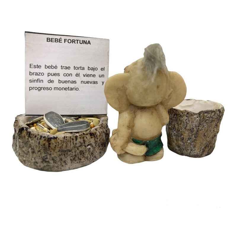 Troll Mini + Comedero + Semillas + Tarjeta Varios Modelos Bebe Fortuna 5.6cm