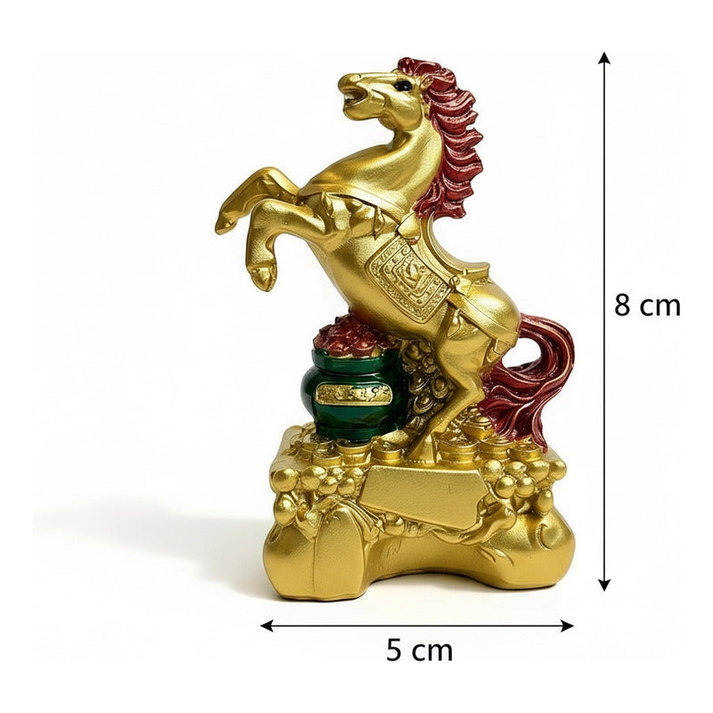 Caballo Figura De Resina Año Chino 8x5cm