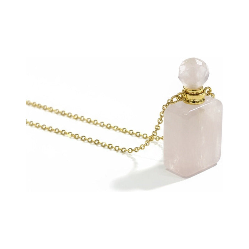 Cuarzo Amatista Rosa Blanco Varios Modelos Perfumero 4 Cm