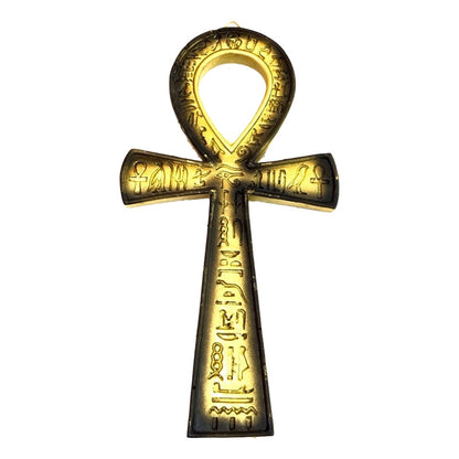 Ägyptisches Ankh-Kreuz Nationalharz handbemalt 18 cm