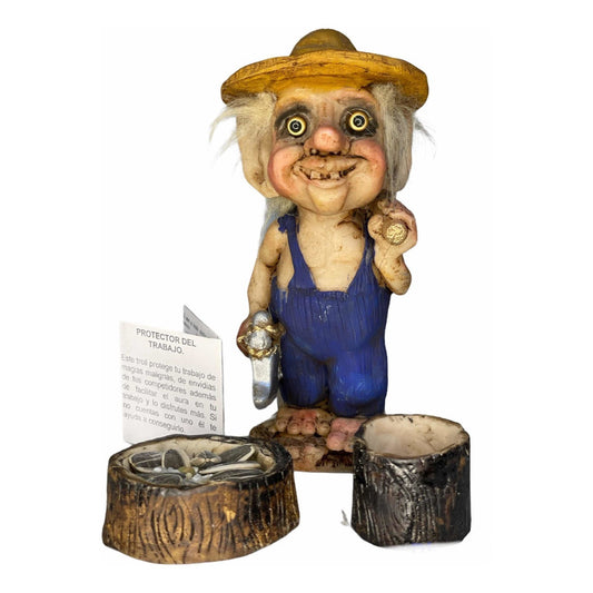 Troll Protector Del Trabajo +comedero+semillas 14 Cm Variado