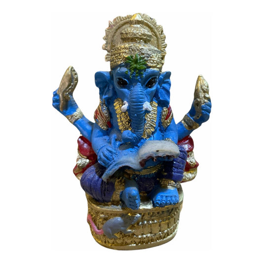 Ganesh Resin Figure God of Prosperity 7.5 Cm 1 Piece
